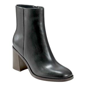 Marc Fisher Leather Women’s Lianna Square Toe Block Heel Dress Booties – Size 9